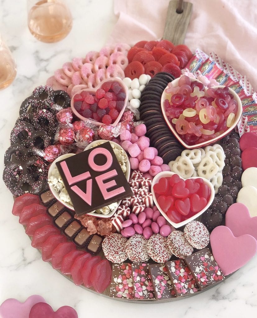 valentine candy ideas and chocolates for valentines day heart charcuterie 