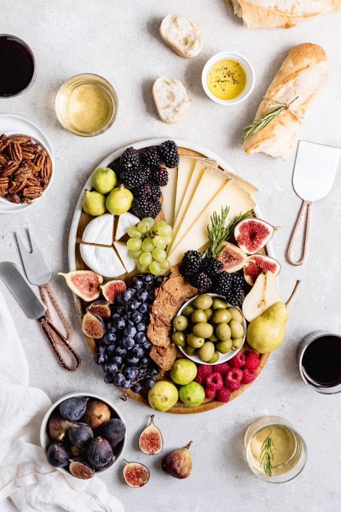 summer charcuterie cheese board